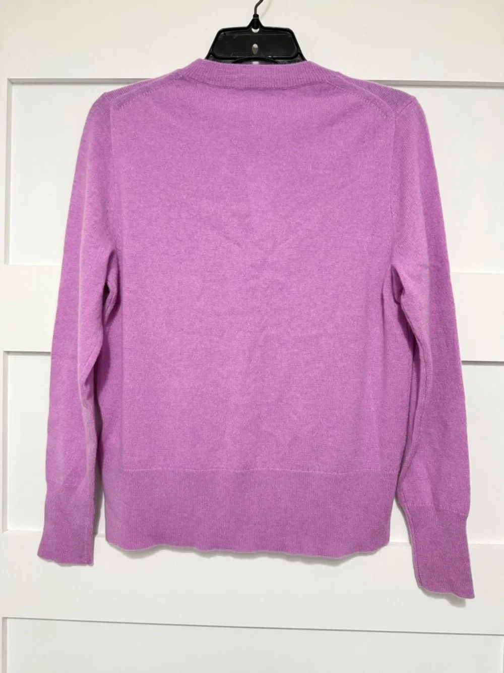 NEW J.Crew Purple Cashmere Relaxed Crewneck Sweater Size Small 363450